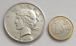 1 Dólar 1929 Estados Unidos Reproducción