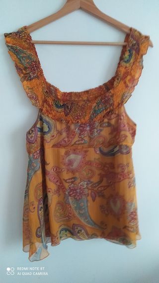 Blusa de Zara de seda 