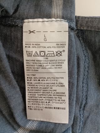 Polo hombre gris. Talla L (USA) Banana Republic