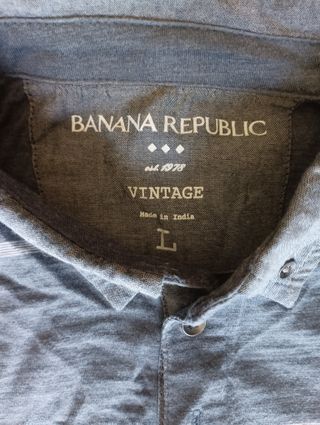 Polo hombre gris. Talla L (USA) Banana Republic