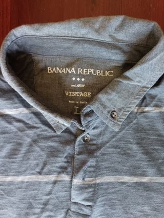 Polo hombre gris. Talla L (USA) Banana Republic