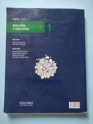biología y geología 1 bachillerato. Oxford