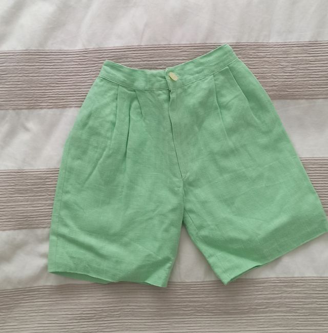 Pantalones de lino niño,verdes, Teresa&Leticia