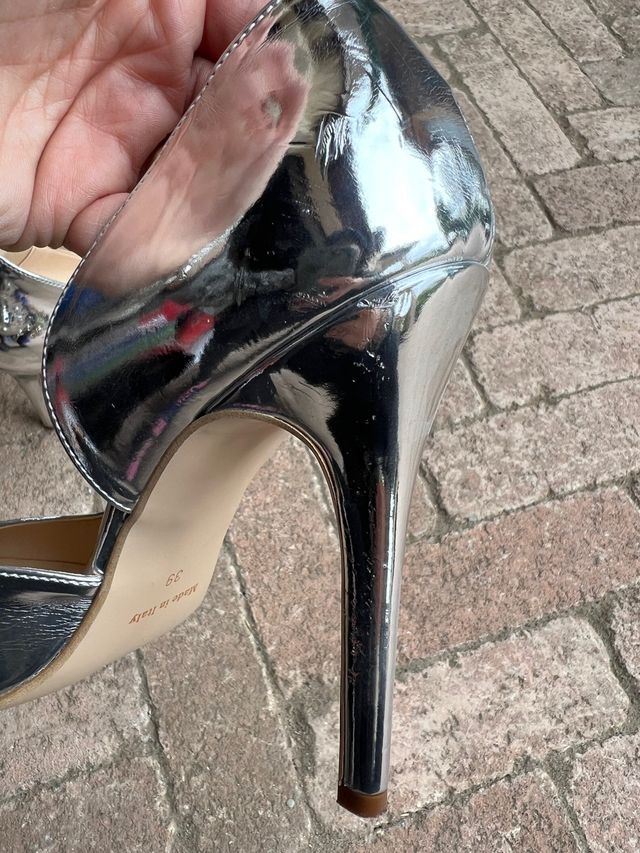 Décolleté argento Ritmo Shoes