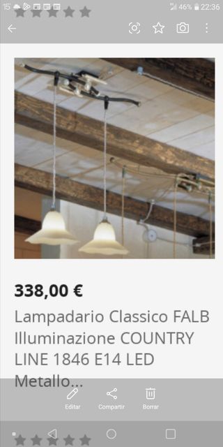 Lampara Comedor. fabrica. FALB GROUP. ITALIA