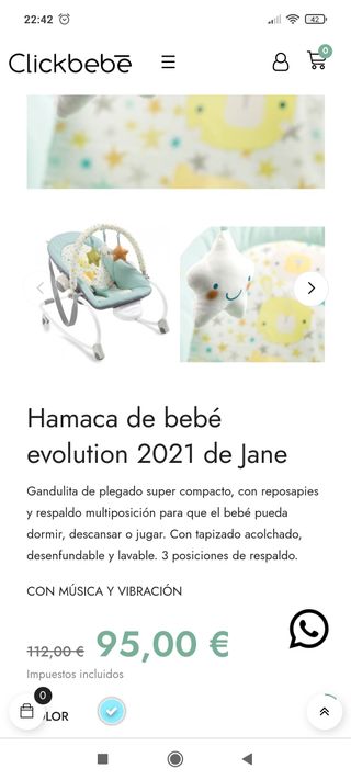 Hamaca evolutiva janet 