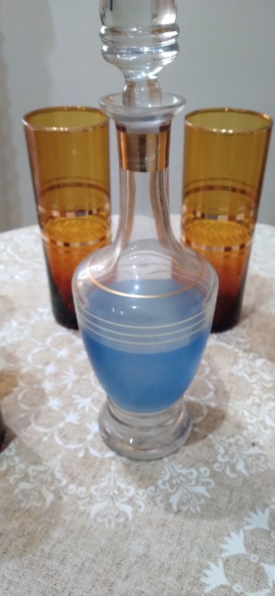 vasos + licorera