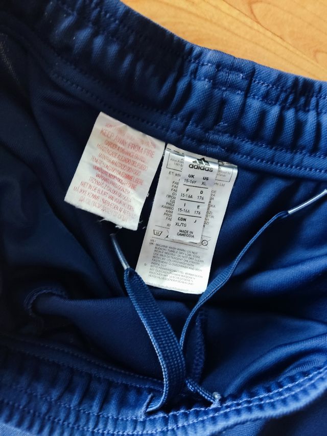 Pantalón Track pants Adidas niño azul