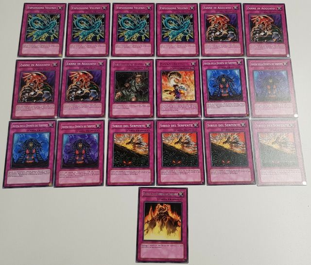 Yu-Gi-Oh! Lotto 47 Carte Rettile Serpente Veleno