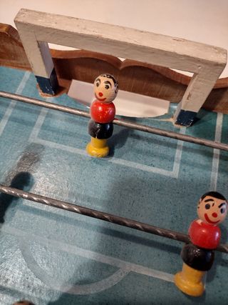 futbolín juguete antiguo