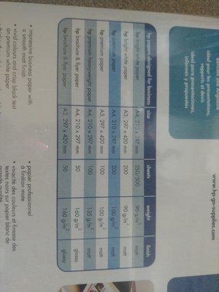 Papel HP 200 muy buena calida.