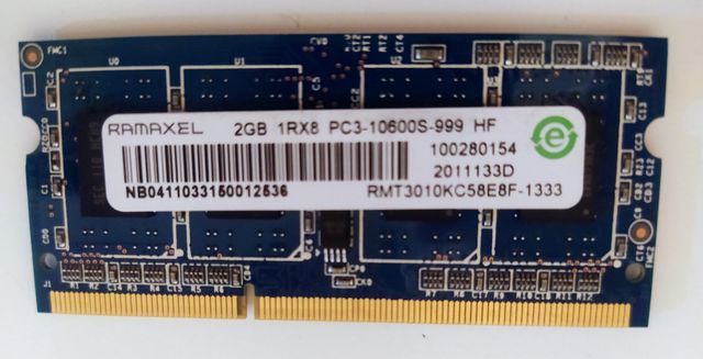 Memoria Ram DDR3 2GB