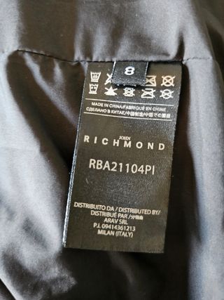 Giubbotto lungo bimbo Richmond 8 anni