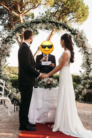 Vestido de novia Rosa Clara.