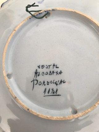 Antiguo plato Vestal Alcobaça