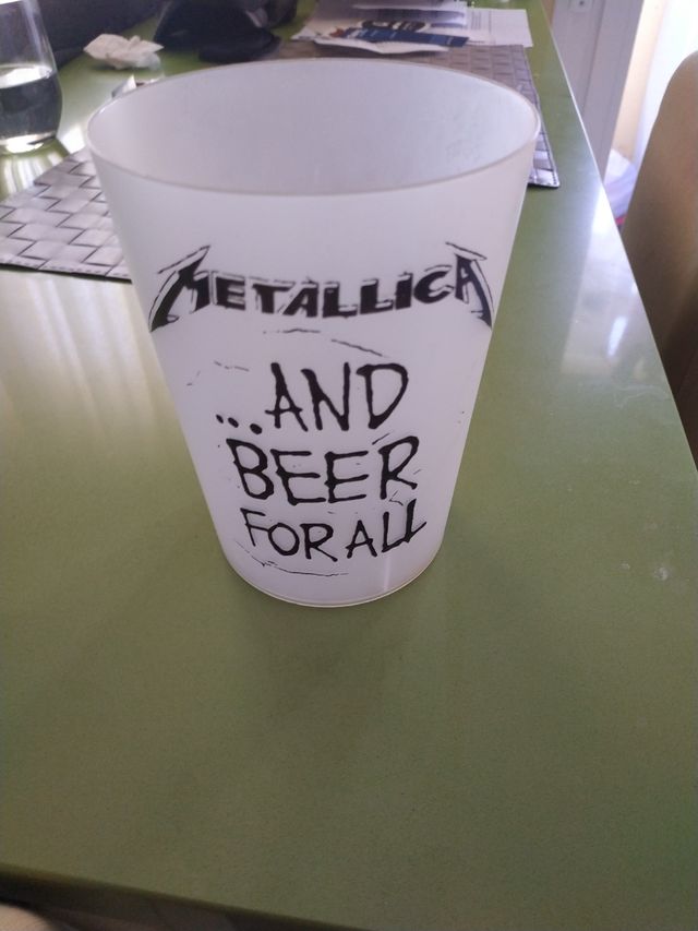 Vaso 1l. Concierto Metallica.