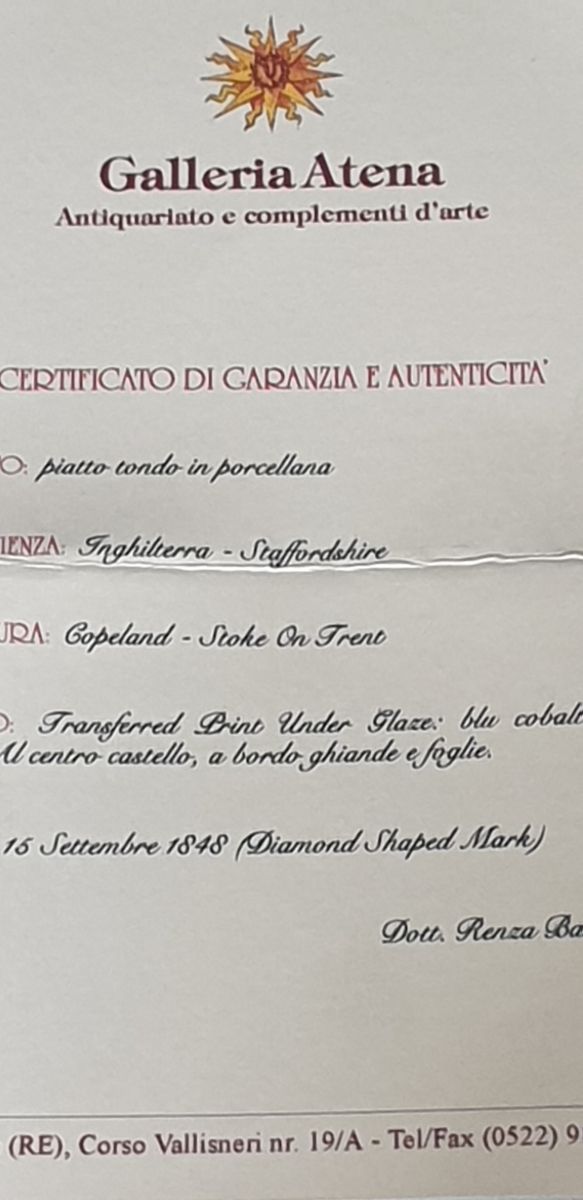 piatto antico inglese