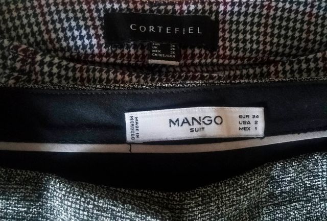 2 Pantalones Cortefiel y Mango Talla 36 +DESCUENTO