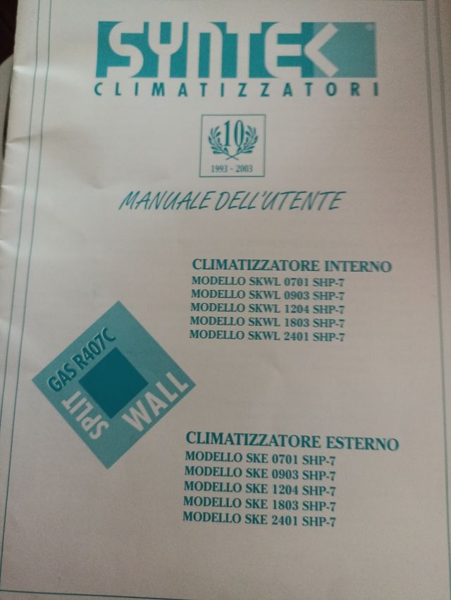 Climatizzatore-Pompa di calore monosplit