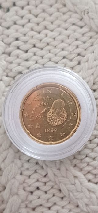 Error , 20 Céntimos España 1999 EBC .