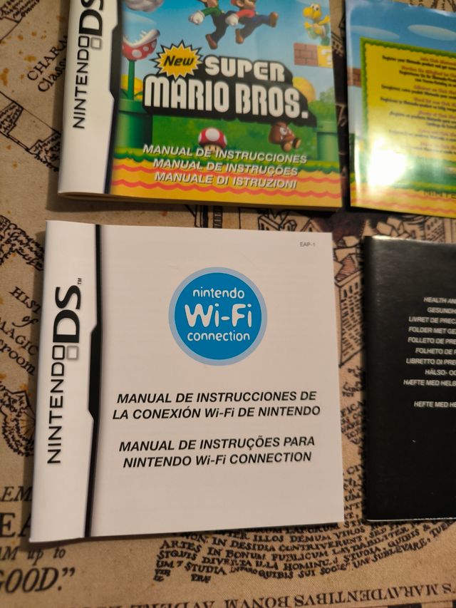 Manuales y puntos VIP Nintendo Super Mario Bros DS