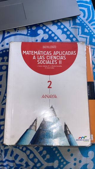 libro matemáticas sociales 2bach
