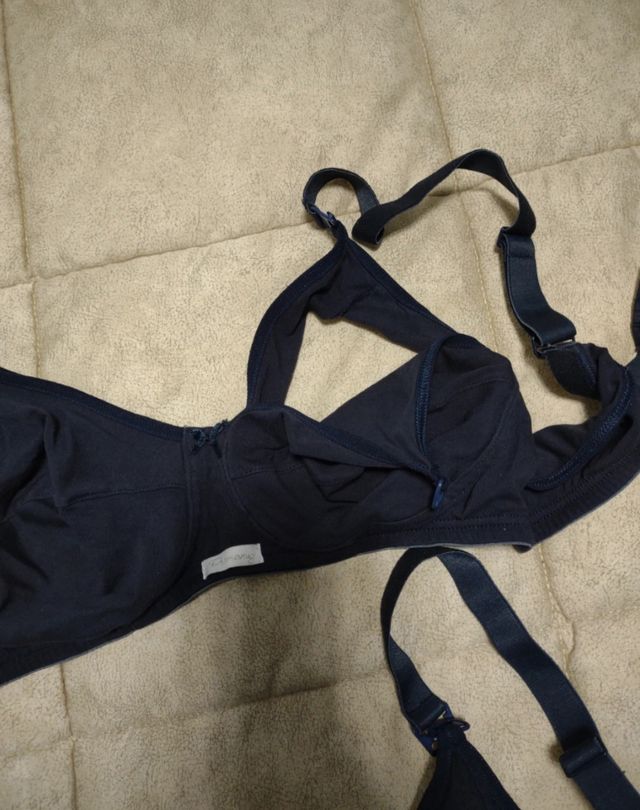 Reggiseno per allattamento blu taglia 5 L