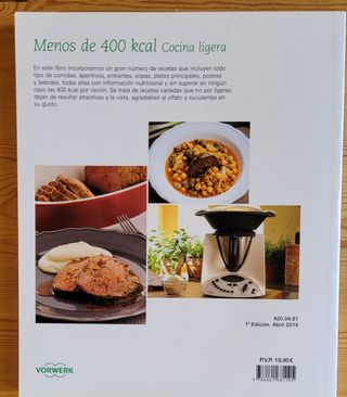 Cocina ligera.Menos de 400kcal