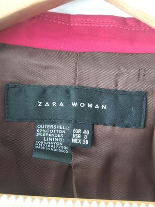 chaqueta Zara t.40