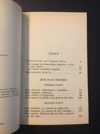 DON JUAN TENORIO. José Zorrilla.