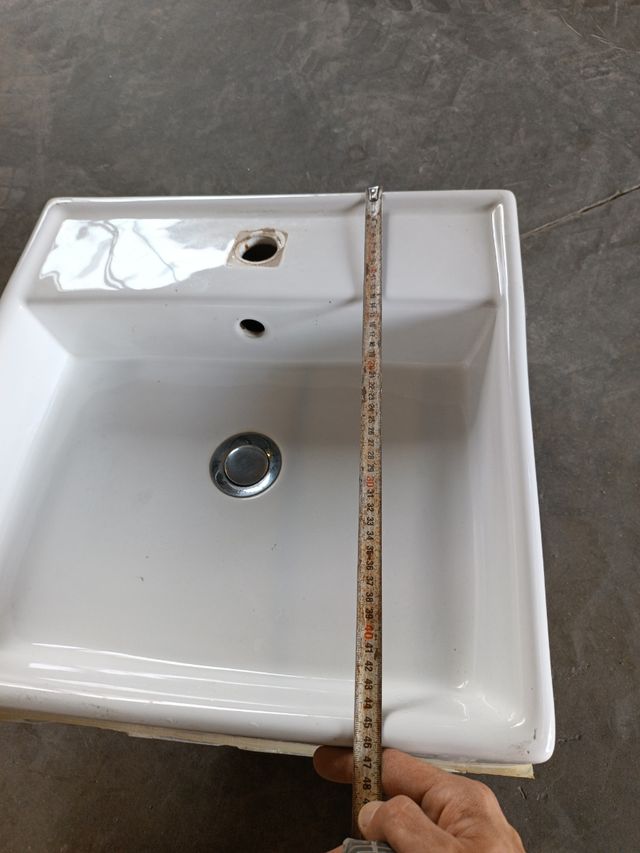 lavabo sobre encimera moderno