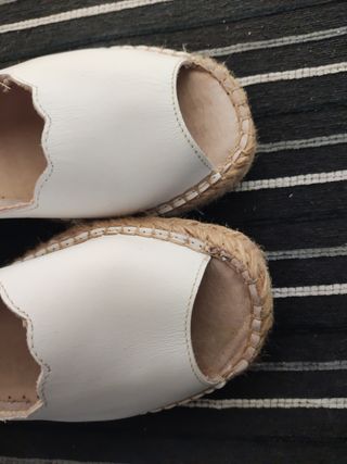 Sandalias Alpargatas Salvi(Cosidas a mano, num.38)