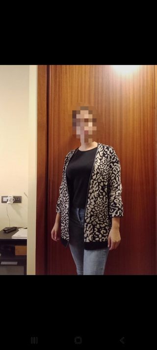 chaqueta oversize mango