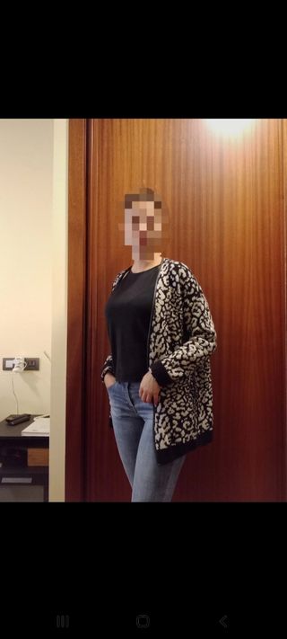 chaqueta oversize mango