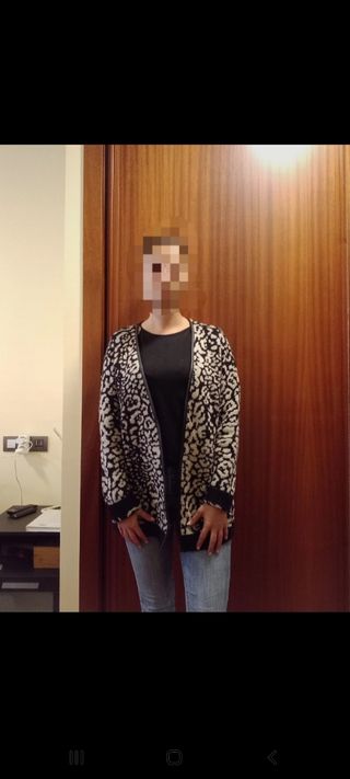 chaqueta oversize mango