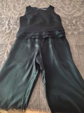 conjunto pantalón y top vestir
