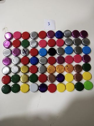 700 chapas de botellas de cerveza