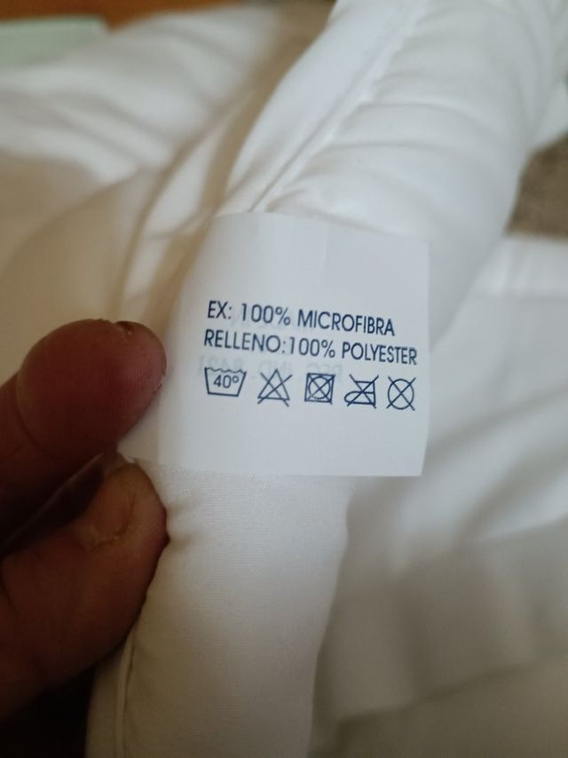 Sobrecolchon nordico antiacaros, cama 90 por ,25€