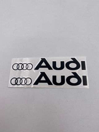 VINILO PEGATINA AUDI NEGRAS 114X46mm