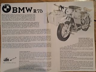 BMW R75 con sidecar Maqueta 1/9 ESCI