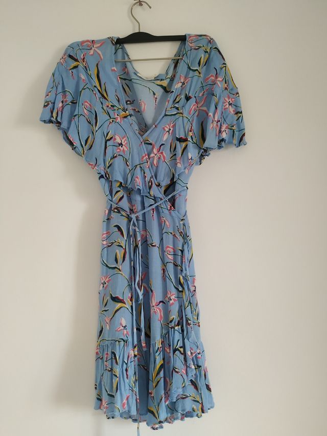 Vestido verano azul estampado women'secret