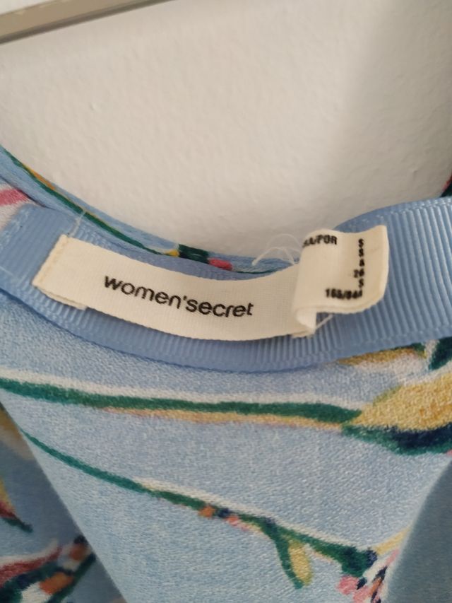 Vestido verano azul estampado women'secret