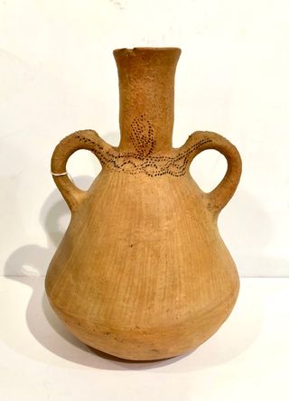 Botijo inciso de barro – cerámica popular española