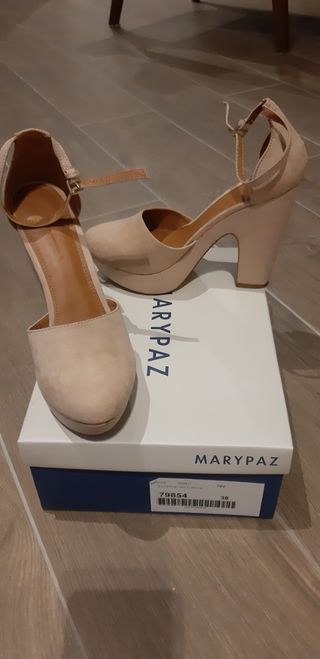 zapatos de tacon de verano de ante nuevos