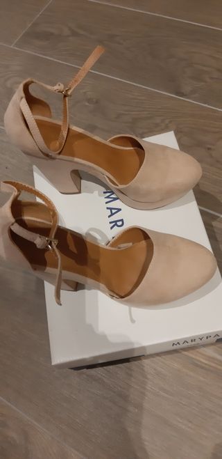 zapatos de tacon de verano de ante nuevos