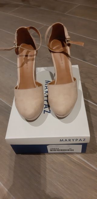zapatos de tacon de verano de ante nuevos