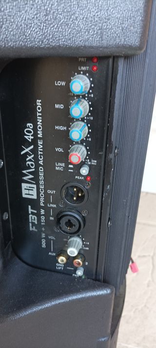 Pareja de altavoces biamplificados