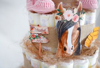 Tarta de pañales Encuestre