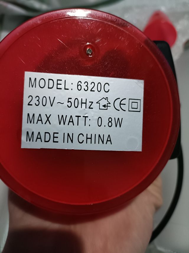 Lámpara roja bombilla