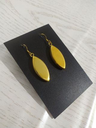 pendientes Plata dorada